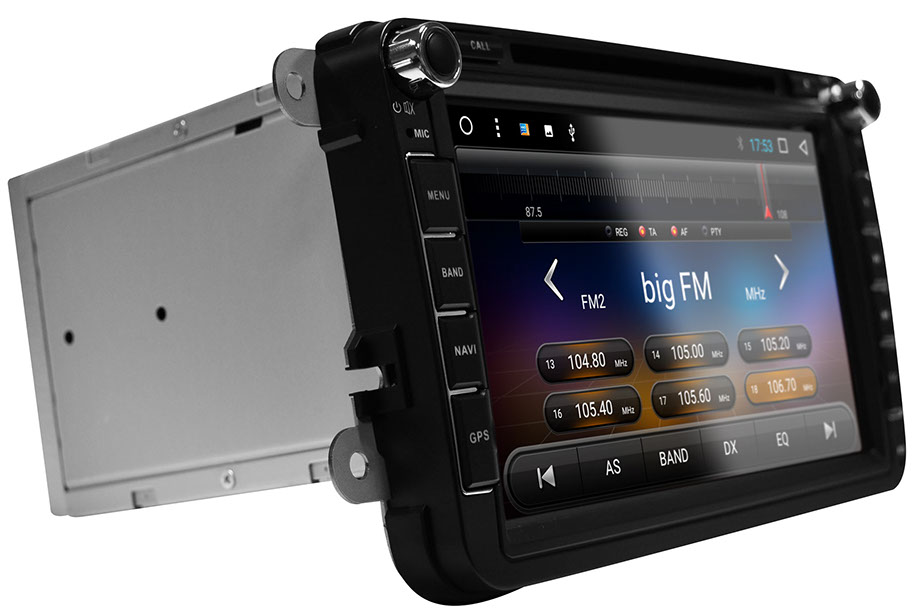 ESX VN815VOU1DAB Autoradio Navigation für VW Golf 5, Golf 6, Eos, Polo, Passat, Jetta, Caddy